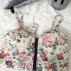 Floral crop top